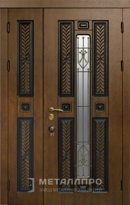 Дверь металлическая «Парадная дверь №353» с внешней стороны Массив дуба