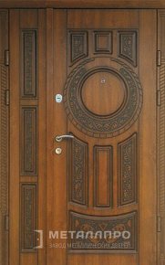 Дверь металлическая «Парадная дверь №96» с внешней стороны Массив дуба