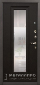 Дверь металлическая «С зеркалом №53» с внутренней стороны МДФ ПВХ