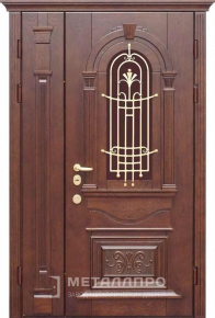 Дверь металлическая «Парадная дверь №372» с внешней стороны Массив дуба