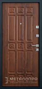 Фото внутренней стороны двери «МеталлПро МДФ №327» с отделкой МДФ ПВХ
