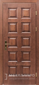 Дверь металлическая «МДФ №371» с внешней стороны МДФ ПВХ