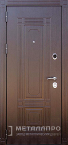 Дверь металлическая «Порошок №4» с внутренней стороны МДФ Шпон