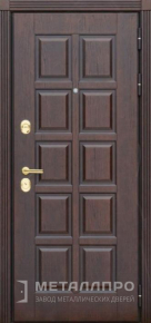 Дверь металлическая «МДФ №382» с внешней стороны МДФ ПВХ