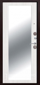 Дверь металлическая «С зеркалом №74» с внутренней стороны МДФ ПВХ