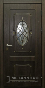 Дверь металлическая «Парадная дверь №389» с внешней стороны Массив дуба
