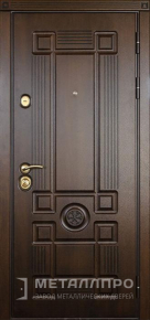Фото №1 «Стальная дверь цвета венге с МДФ накладками»