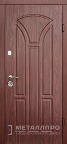 Фото внешней стороны двери «МеталлПро МДФ №347» с отделкой МДФ ПВХ