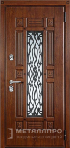 Дверь металлическая «Парадная дверь №391» с внешней стороны Массив дуба