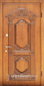 Дверь металлическая «Парадная дверь №381» с внешней стороны Массив дуба