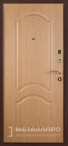 Фото внутренней стороны двери «МеталлПро МДФ №348» с отделкой МДФ ПВХ