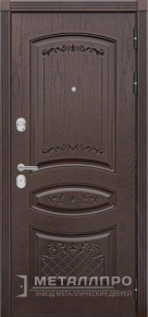 Дверь металлическая «МДФ №389» с внешней стороны МДФ ПВХ