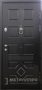 Фото №1 «Входная дверь с темной и светлой панелями МДФ №385»