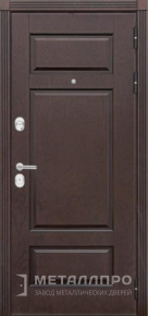 Дверь металлическая «МДФ №379» с внешней стороны МДФ ПВХ