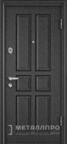 Фото №1 «Металлическая дверь с порошковым напылением и МДФ с зеркалом №47»