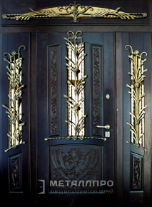 Дверь металлическая «Парадная дверь №27» с внешней стороны Массив дуба
