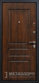 Фото внутренней стороны двери «МеталлПро МДФ №338» с отделкой МДФ ПВХ