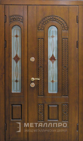 Дверь металлическая «Парадная дверь №345» с внешней стороны Массив дуба