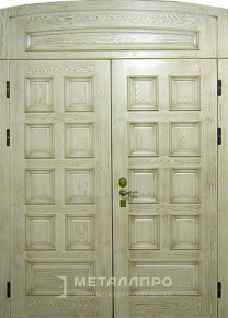 Дверь металлическая «Парадная дверь №34» с внешней стороны Массив дуба