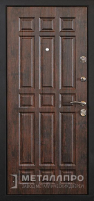 Фото внутренней стороны двери «МеталлПро МДФ №322» с отделкой МДФ ПВХ