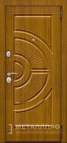 Дверь металлическая «С терморазрывом №12» с внешней стороны МДФ Шпон