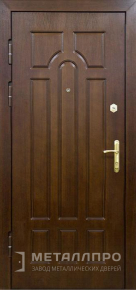 Фото внутренней стороны двери «МеталлПро МДФ №330» с отделкой МДФ ПВХ