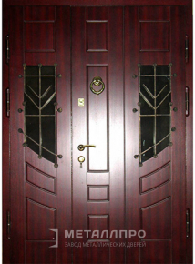Дверь металлическая «Парадная дверь №15» с внешней стороны Массив дуба