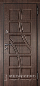 Фото внешней стороны двери «МеталлПро МДФ №322» с отделкой МДФ ПВХ