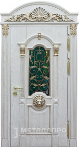 Дверь металлическая «Парадная дверь №362» с внешней стороны Массив дуба