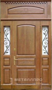 Дверь металлическая «Парадная дверь №347» с внешней стороны Массив дуба