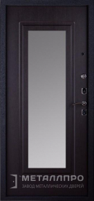 Дверь металлическая «С зеркалом №57» с внутренней стороны МДФ ПВХ