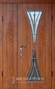 Дверь металлическая «Парадная дверь №397» с внешней стороны Массив дуба