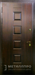 Дверь металлическая «Массив дуба №3» с внутренней стороны Массив дуба