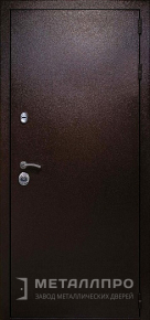 Дверь металлическая «С зеркалом №78» с внешней стороны Порошковое напыление