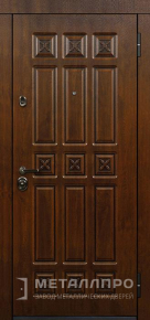 Дверь металлическая «МДФ №340» с внешней стороны МДФ ПВХ