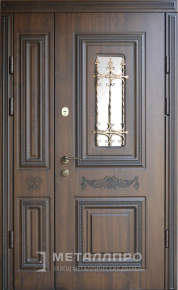 Дверь металлическая «Парадная дверь №342» с внешней стороны Массив дуба
