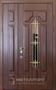 Дверь металлическая «Парадная дверь №406» с внешней стороны Массив дуба