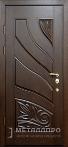 Дверь металлическая «Массив дуба №4» с внутренней стороны Массив дуба