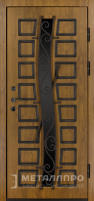 Фото №1 «Элитная дверь со стеклом в загородный дом с МДФ»