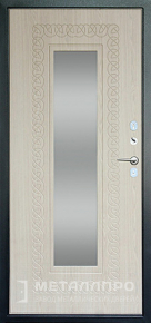 Дверь металлическая «С зеркалом №8» с внутренней стороны МДФ ПВХ
