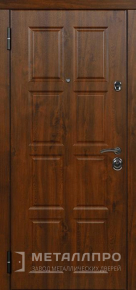 Фото внутренней стороны двери «МеталлПро МДФ №340» с отделкой МДФ ПВХ