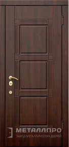 Фото внешней стороны двери «МеталлПро МДФ №356» с отделкой МДФ ПВХ