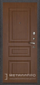 Фото внутренней стороны двери «МеталлПро МДФ №344» с отделкой МДФ ПВХ