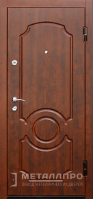 Дверь металлическая «С зеркалом №4» с внешней стороны МДФ ПВХ