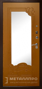 Дверь металлическая «С зеркалом №78» с внутренней стороны МДФ ПВХ