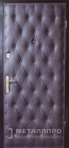 Дверь металлическая «Винилискожа №3» с внешней стороны Винилискожа