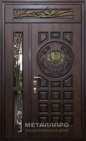 Дверь металлическая «Парадная дверь №333» с внешней стороны Массив дуба
