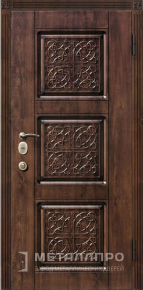 Дверь металлическая «Парадная дверь №403» с внешней стороны Массив дуба
