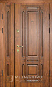Дверь металлическая «Парадная дверь №94» с внешней стороны Массив дуба