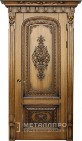 Дверь металлическая «Парадная дверь №6» с внешней стороны Массив дуба